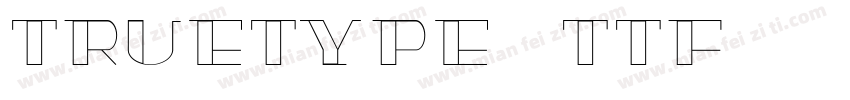 TrueType (TTF) 字体字体转换